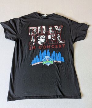 Billy Joel 2016 Tour Shirt Philadelphia Citizens Bank Park Graphic Tee Size L